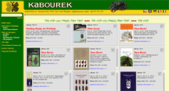 Desktop Screenshot of kabourek.cz