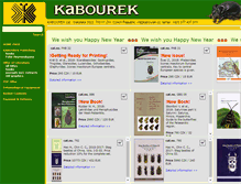 Tablet Screenshot of kabourek.cz